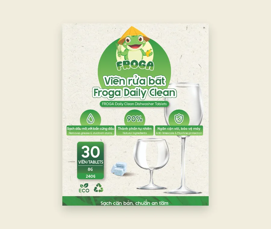 Viên rửa bát Froga Daily Clean