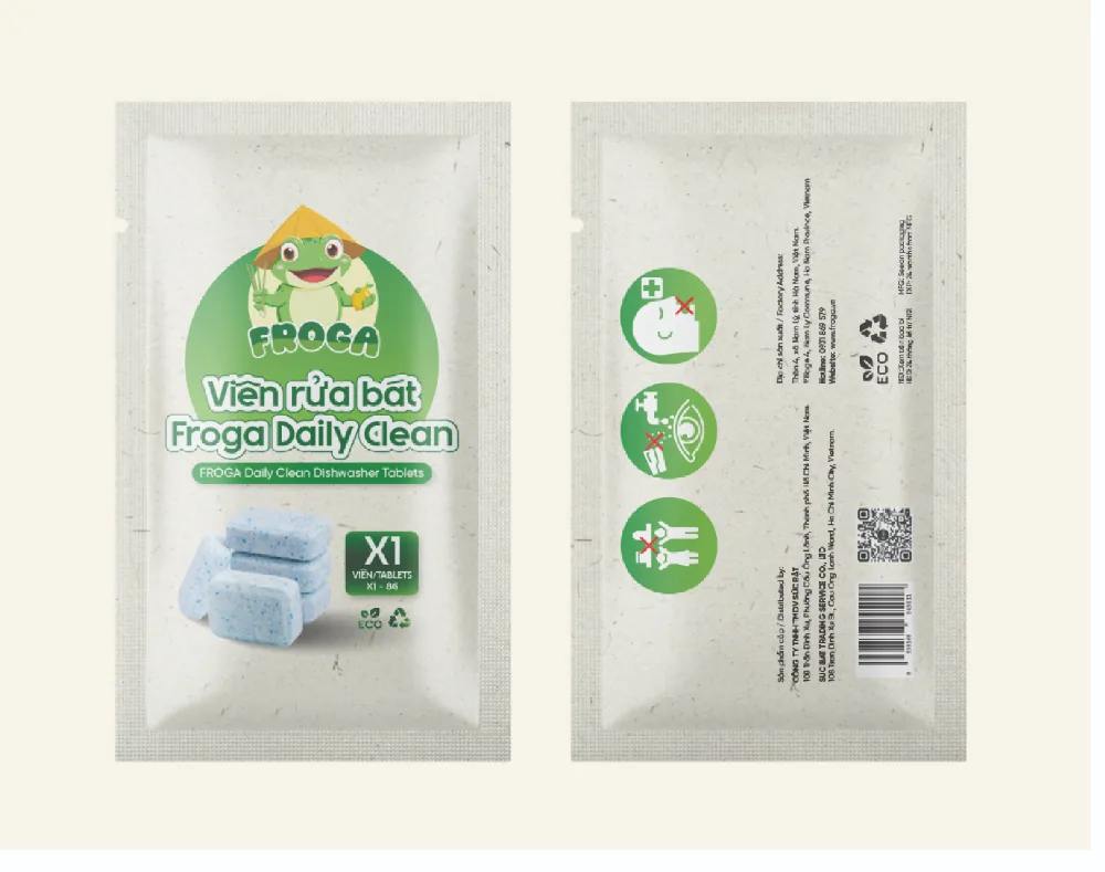 Bao bì Froga in cam kết 3 KHÔNG