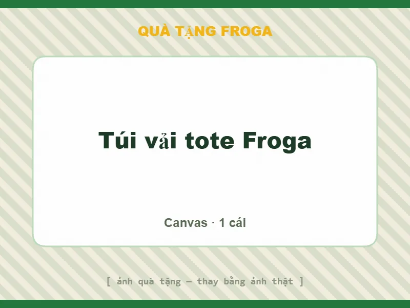 Túi vải tote Froga