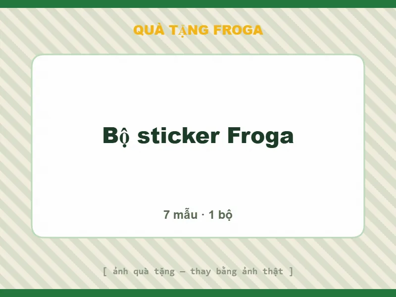 Bộ sticker Froga