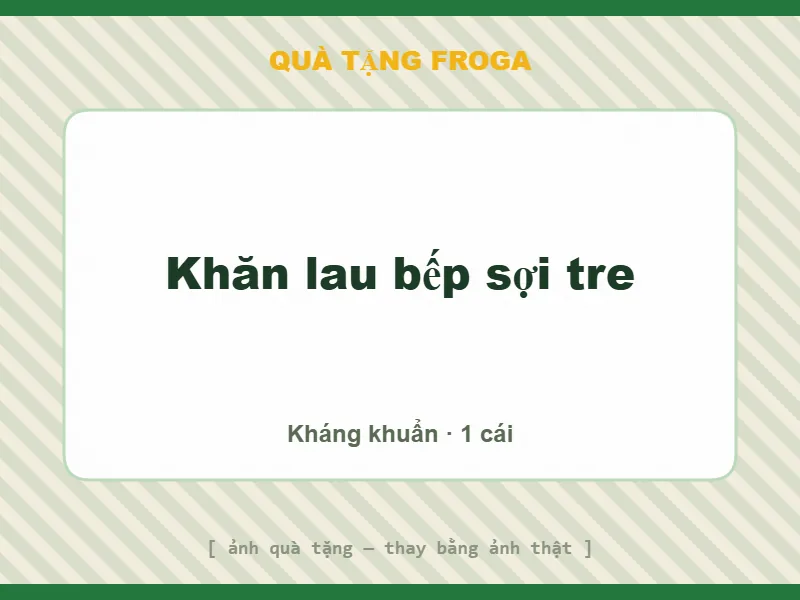 Khăn lau bếp sợi tre